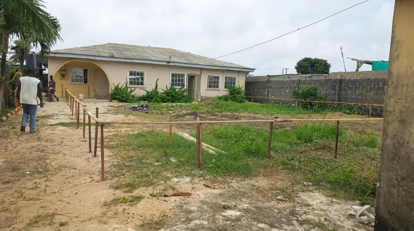 The original old bungalow before demolition
