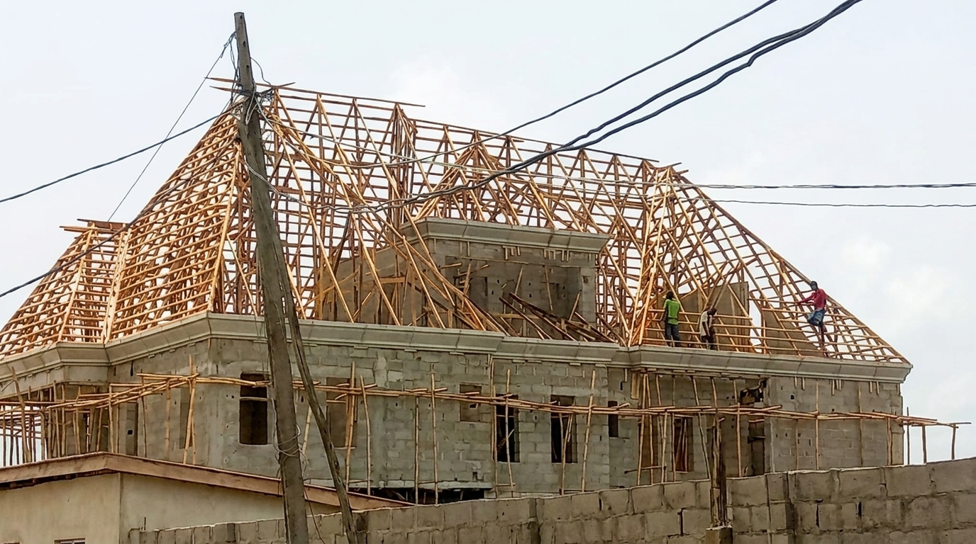 Timber framing for the roof structure